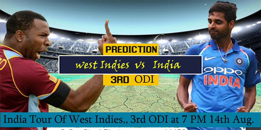 India tour of West Indies 3rd ODI  Match Preview  Play11 Play